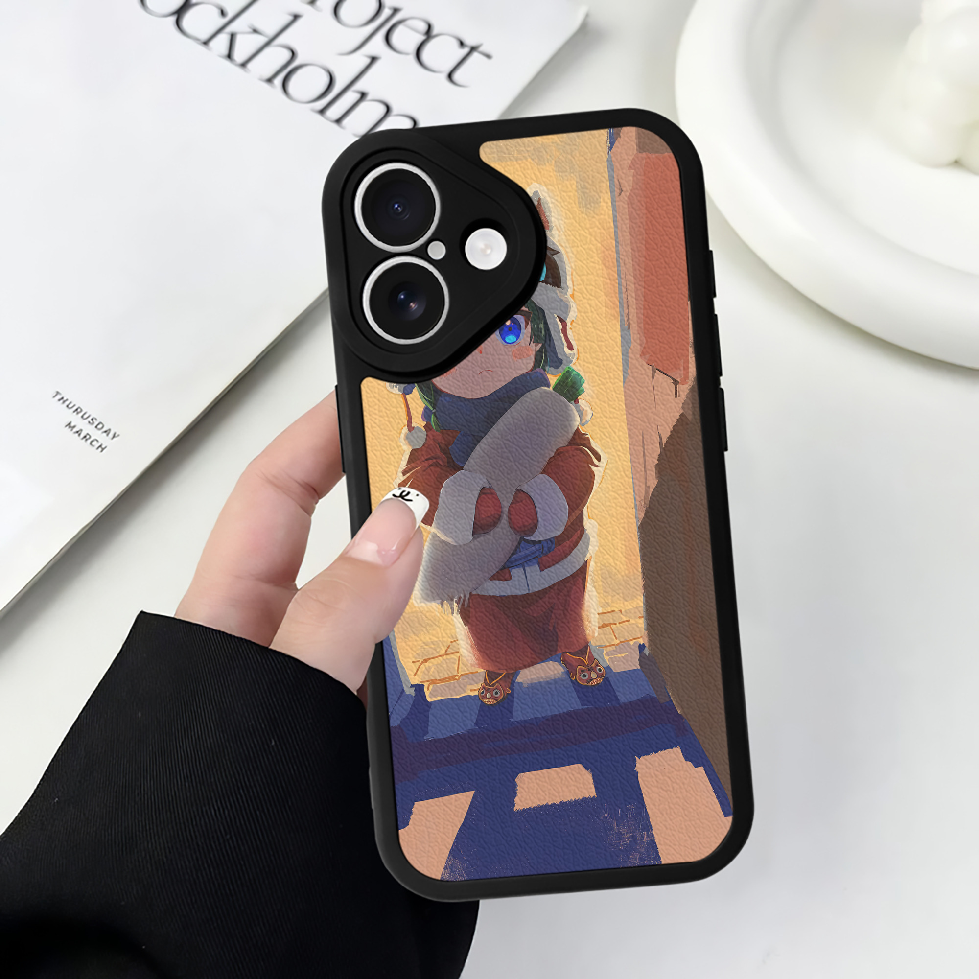 薬屋のひとりごと The Apothecary Diaries 【iPhone 16シリーズ対応】シリコンスマホケース（レザー調） 材質：シリコン